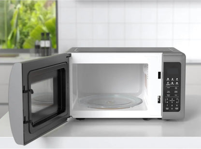 Silver Microwave Oven 700W Child Safe Lock