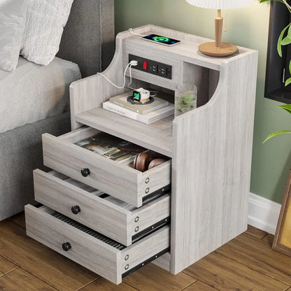 Nightstand With Charging Station For Your Bedroom
