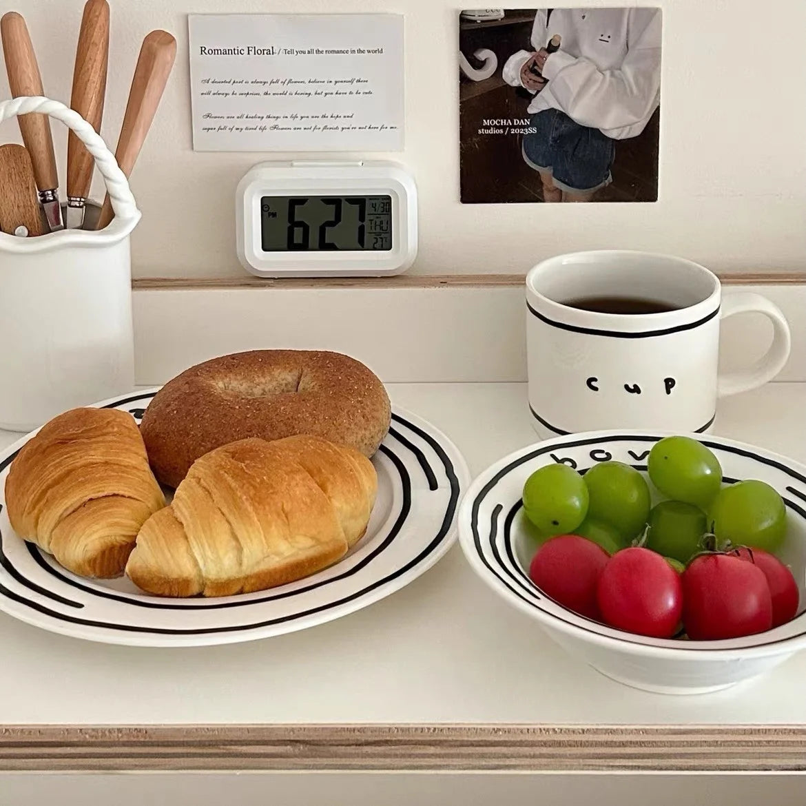Ceramic Hand Painted Tableware Set For Breakfast & Meals