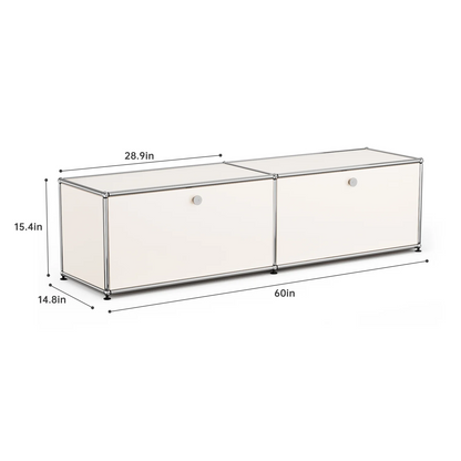 Modern Storage Cabinet Versatile Free-Standing Organizer For Bedroom