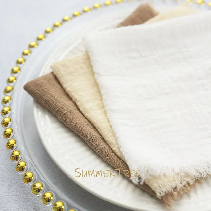 24 Pack Cotton Gauze Napkins For Wedding