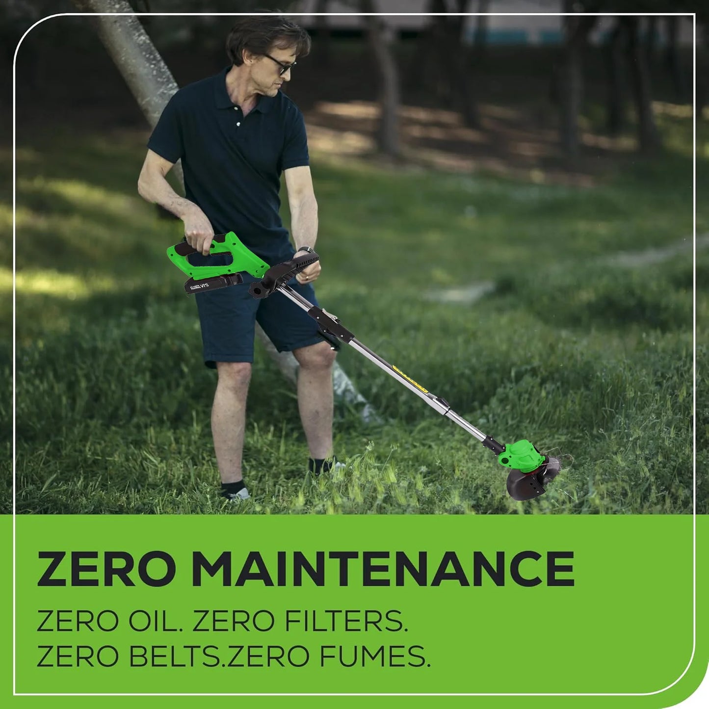 Cordless Lawn Trimmer Weed Wacker Battery Powered
