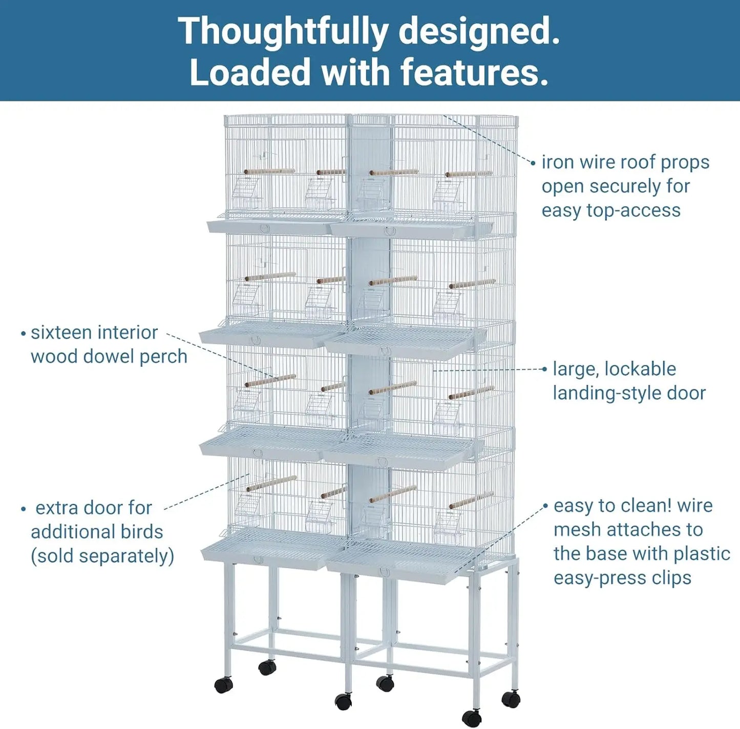 Parrot Playstand With Wheels Bird Cage Stand And Ladder