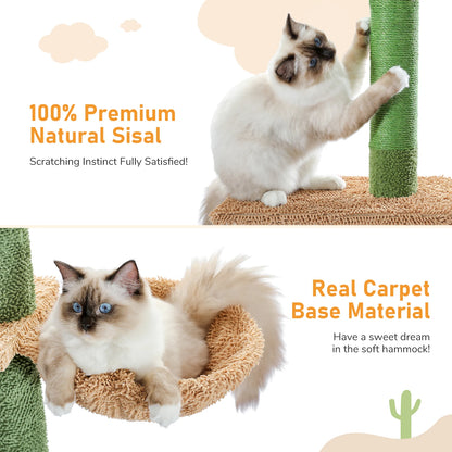 Cat Tree Cactus Tower Indoor Scratching Post