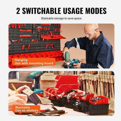 Wall Mounted  Storage Bin For Parts Organizer