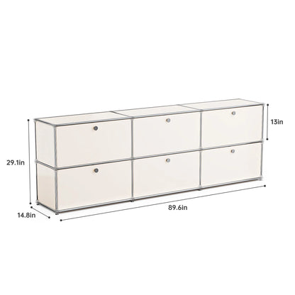 Modern Storage Cabinet Versatile Free-Standing Organizer For Bedroom