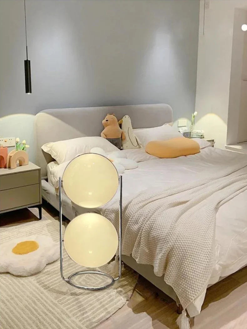 Decorative Floor Lamp Chrome Ball For Livingroom