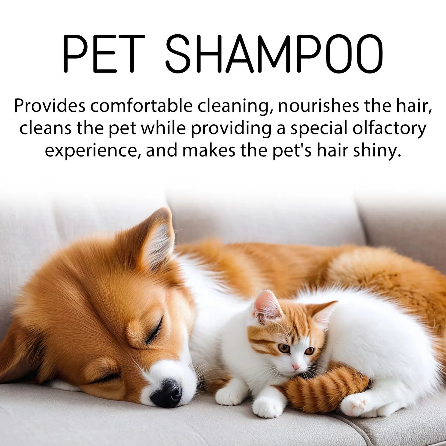 Dog Wash Shampoo Flea & Mite Killer Dirt Removal