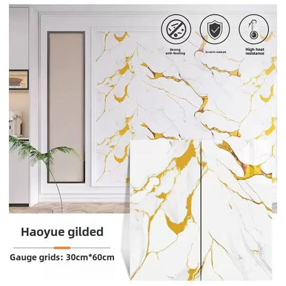 Self Adhesive Marble Stickers PVC Tiles Kitchen Bathroom