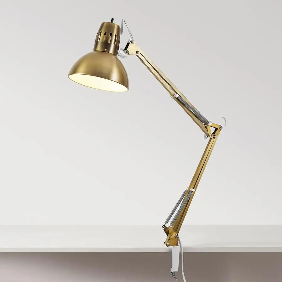Electric MultiJoint Desk Lamp With Metal Clamp And Switch