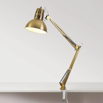 Electric MultiJoint Desk Lamp With Metal Clamp And Switch