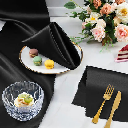 100 Pack Satin Napkins Square Dinner Napkins