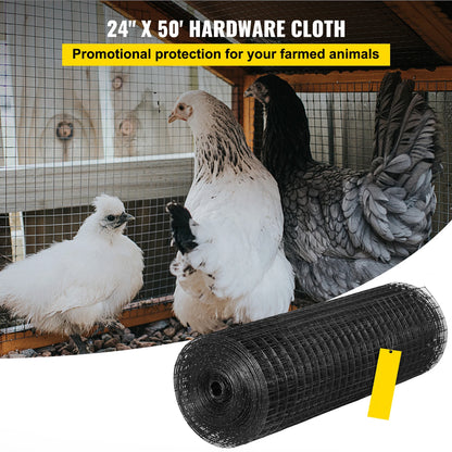 Black Welded Wire Fence For Chickens & Rabbits