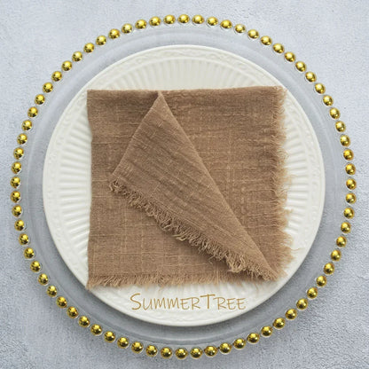 24 Pack Cotton Gauze Napkins For Wedding