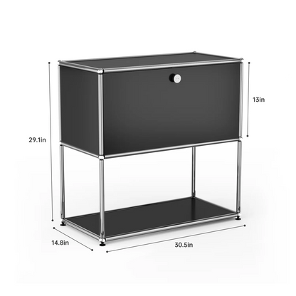 Modern Storage Cabinet Versatile Free-Standing Organizer For Bedroom
