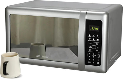 Silver Microwave Oven 700W Child Safe Lock