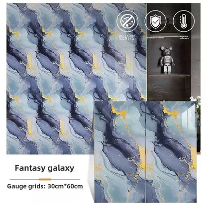 Self Adhesive Marble Stickers PVC Tiles Kitchen Bathroom