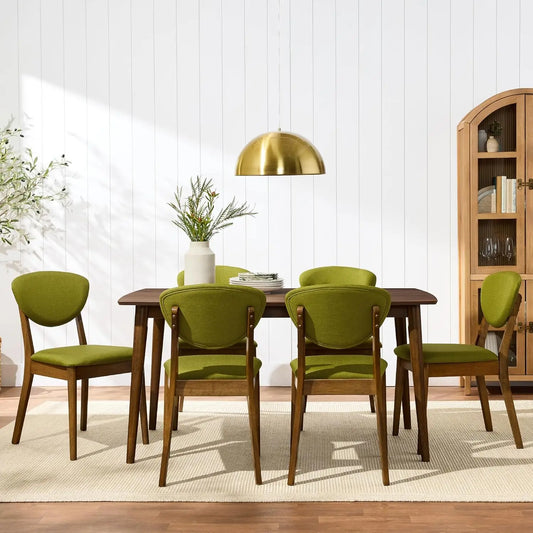 Dining Chairs Set of 2 Mid-Century Modern Upholstered