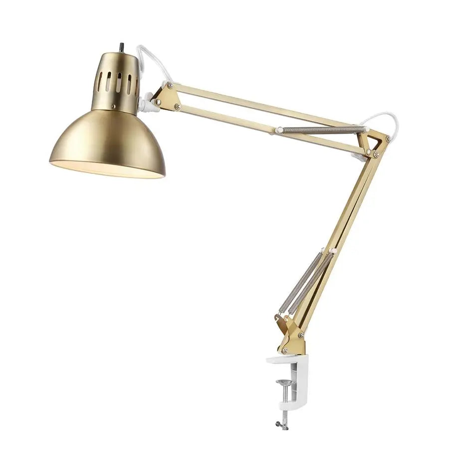Electric MultiJoint Desk Lamp With Metal Clamp And Switch