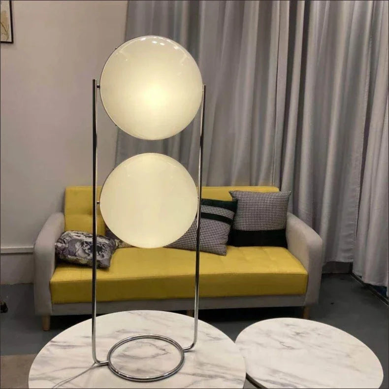 Decorative Floor Lamp Chrome Ball For Livingroom