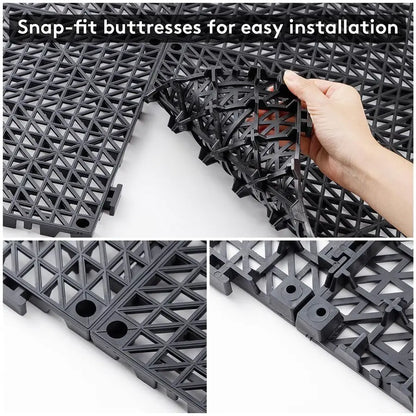 Interlocking Rubber Drainage Mats For Outside Deck