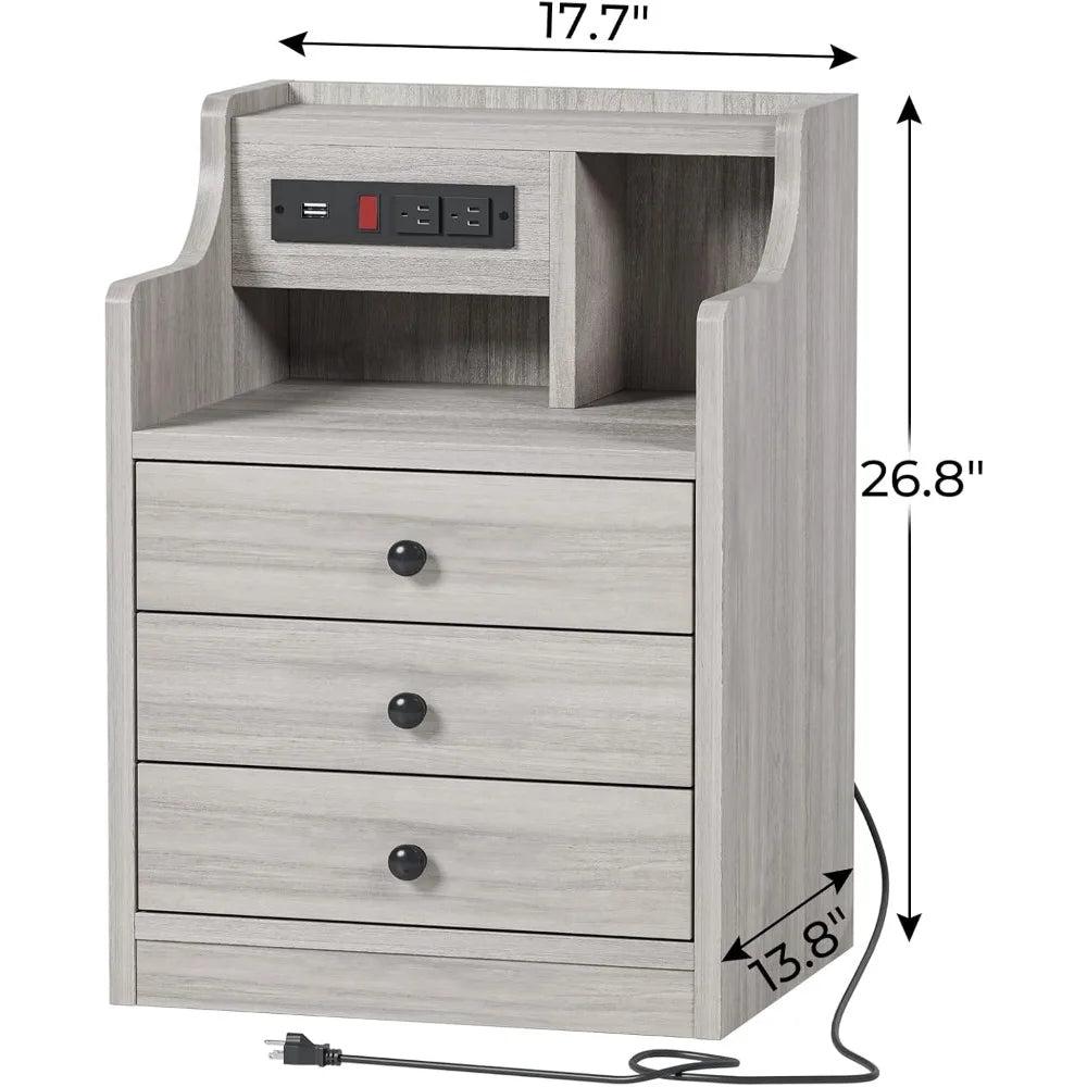 Nightstand With Charging Station For Your Bedroom