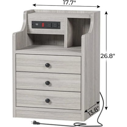 Nightstand With Charging Station For Your Bedroom