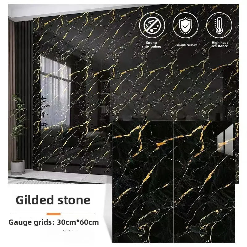 Self Adhesive Marble Stickers PVC Tiles Kitchen Bathroom