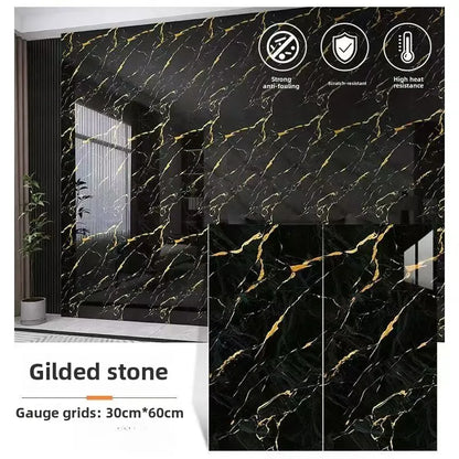 Self Adhesive Marble Stickers PVC Tiles Kitchen Bathroom