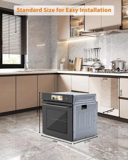 Built-in Electric Wall Oven Display 8 Cooking Modes