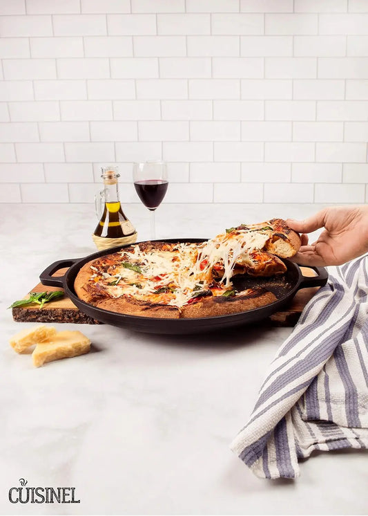 Cast iron Pizza Pan Griddle For Stovetop & Oven