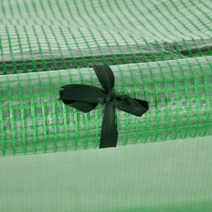 Greenhouse Tunnel With Roll-Up Doors For Backyard