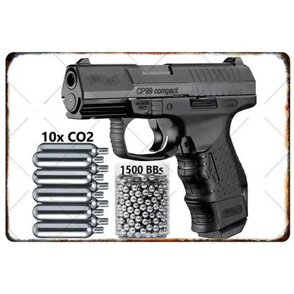 Pistol Metal Signs Military Flair Bar & Club